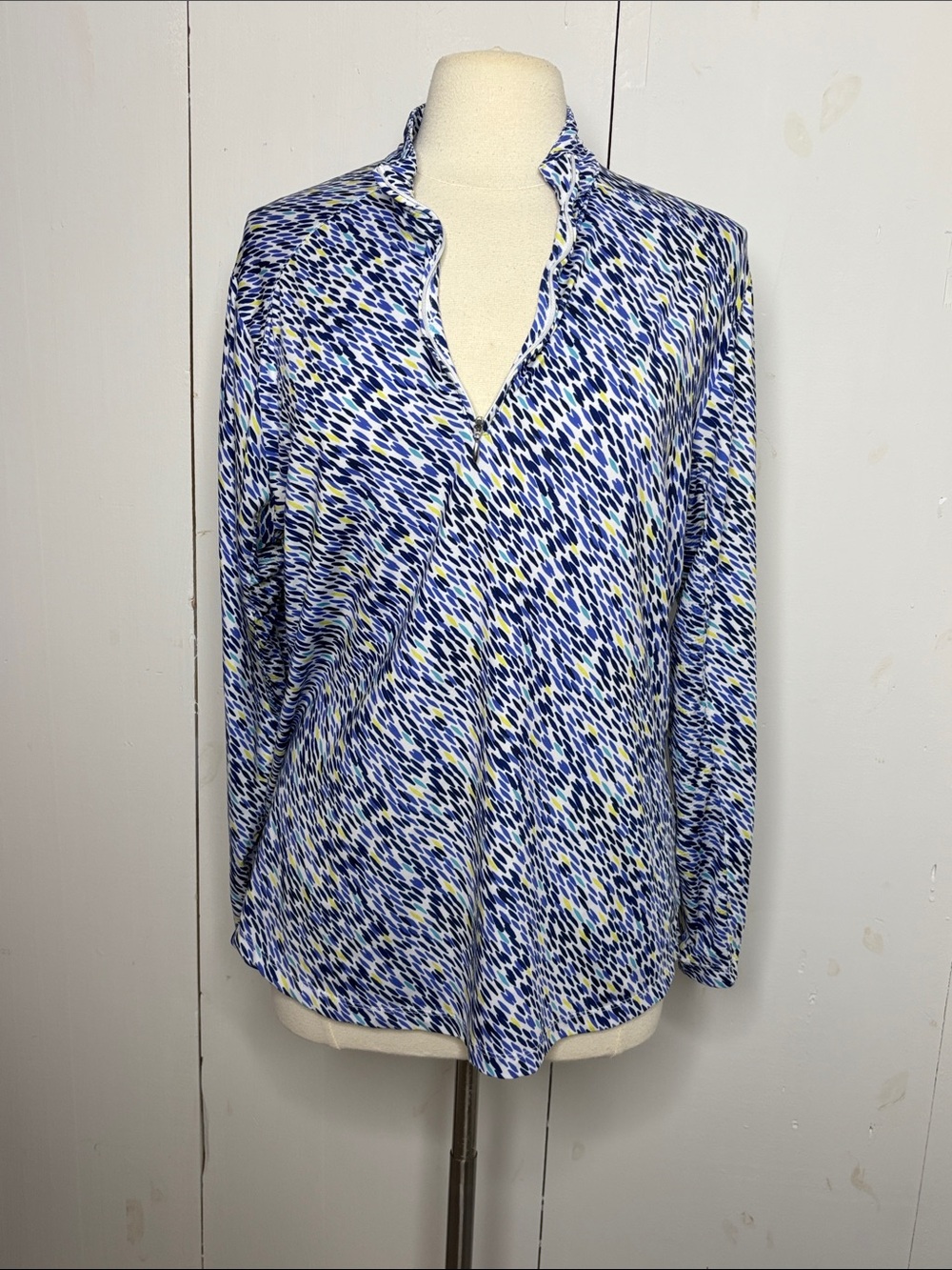 Bermuda Sands women’s print sun shirt size large